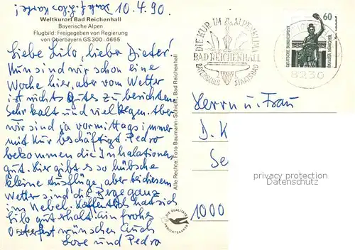 AK / Ansichtskarte Bad_Reichenhall Fliegeraufnahme Muellnerhorn Reiteralpe Bad_Reichenhall