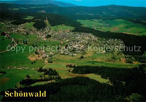 AK / Ansichtskarte Schoenwald_Schwarzwald Fliegeraufnahme Schoenwald Schwarzwald