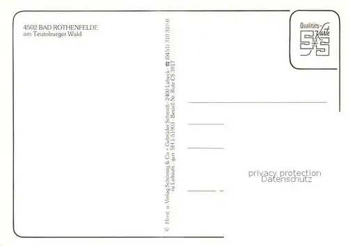 AK / Ansichtskarte Bad_Rothenfelde Fliegeraufnahme Bad_Rothenfelde