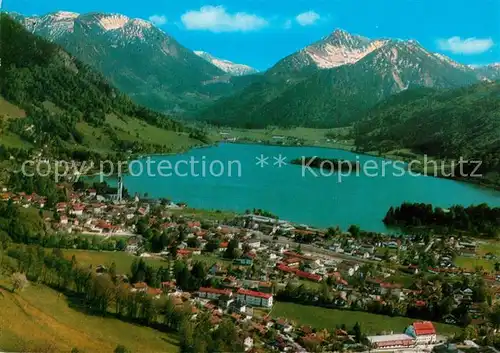 AK / Ansichtskarte Schliersee Fliegeraufnahme Brecherspitz Jaegerkamp Schliersee
