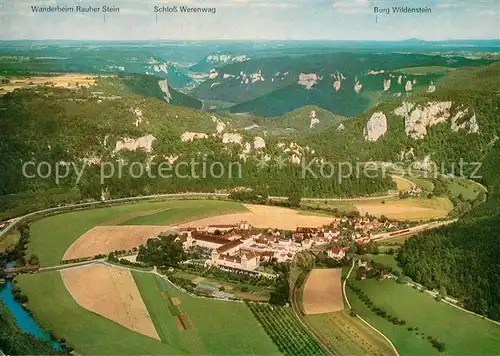 AK / Ansichtskarte Beuron_Donautal Fliegeraufnahme Erzabtei Beuron Donautal