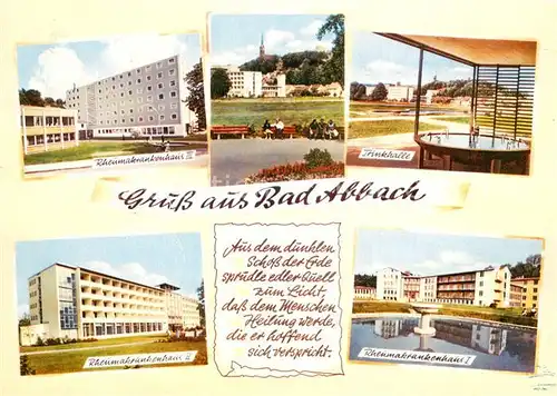 AK / Ansichtskarte Bad_Abbach Rheumakrankenhaus Trinkhalle  Bad_Abbach