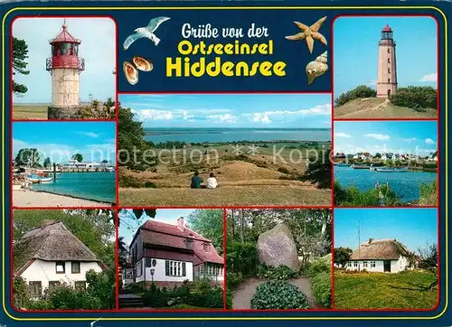 AK / Ansichtskarte Insel_Hiddensee Leuchtturm  Insel Hiddensee
