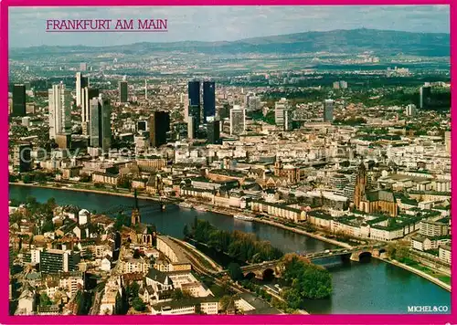 AK / Ansichtskarte Frankfurt_Main Fliegeraufnahme Frankfurt Main