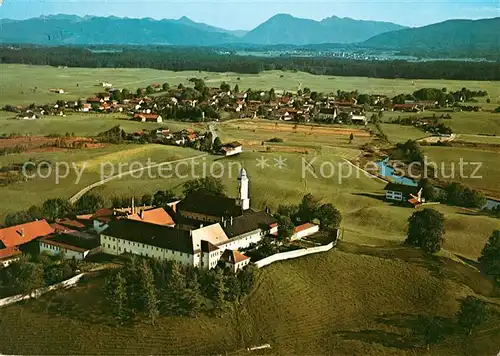 AK / Ansichtskarte Sachsenkam Fliegeraufnahme Kloster Reutberg Sachsenkam