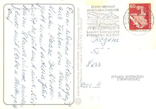 AK / Ansichtskarte Fischen_Allgaeu Fliegeraufnahme Gr. Krottenkopf Rubihorn  Fischen Allgaeu