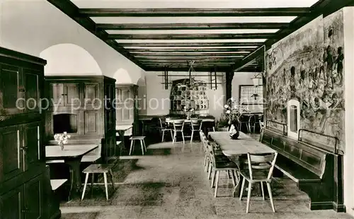 AK / Ansichtskarte Dilsberg_Neckar Jugendherberge Tagesraum Dilsberg Neckar