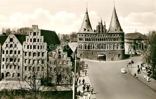 AK / Ansichtskarte Luebeck Holstentor Salzspeicher Giebelhaus Hansestadt Luebeck