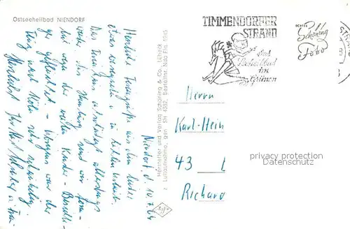 AK / Ansichtskarte Niendorf_Ostseebad Fliegeraufnahme Niendorf_Ostseebad