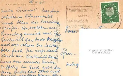 AK / Ansichtskarte Zwingenberg_Neckar Ausflugsdampfer Schloss Zwingenberg Neckar