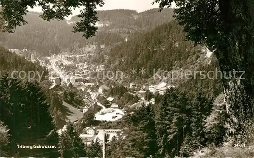 AK / Ansichtskarte Triberg_Schwarzwald Blick ins Tal Triberg Schwarzwald