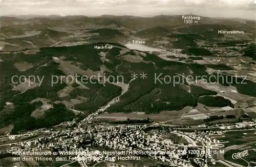 AK / Ansichtskarte Neustadt_Schwarzwald Hoehenluftkurort Titisee Feldberg Hochfirst Fliegeraufnahme Neustadt_Schwarzwald