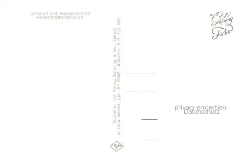 AK / Ansichtskarte Malente Gremsmuehlen Luftkurort Kneipp Heilbad Fliegeraufnahme Malente Gremsmuehlen