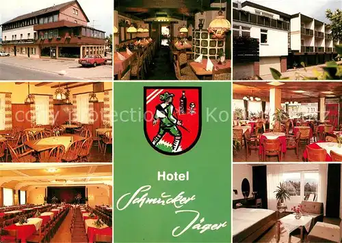 AK / Ansichtskarte Hann._Muenden Hotel Restaurant Schmucker Jaeger Wappen Hann. Muenden