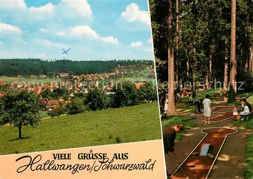 AK / Ansichtskarte Hallwangen Panorama Hoehenluftkurort Schwarzwald Minigolf Hallwangen