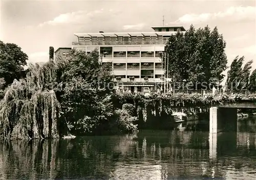 AK / Ansichtskarte Heilbronn_Neckar Partie am Neckar mit Friedrich Ebert Bruecke Heilbronn Neckar