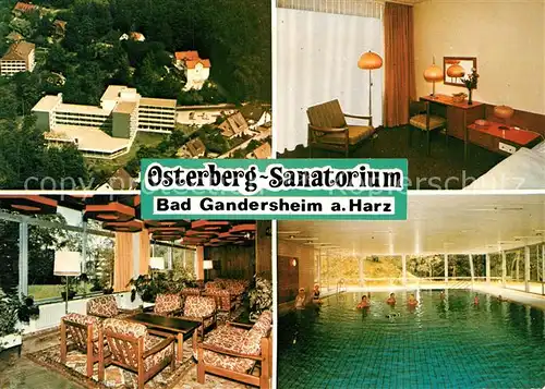 AK / Ansichtskarte Bad_Gandersheim Osterberg Sanatorium Hallenbad Bad_Gandersheim