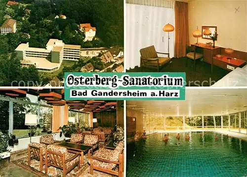 AK / Ansichtskarte Bad_Gandersheim Osterberg Sanatorium Hallenbad Bad_Gandersheim