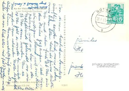 AK / Ansichtskarte Tambach Dietharz Landschaftspanorama Thueringer Waldbaude Tambach Dietharz