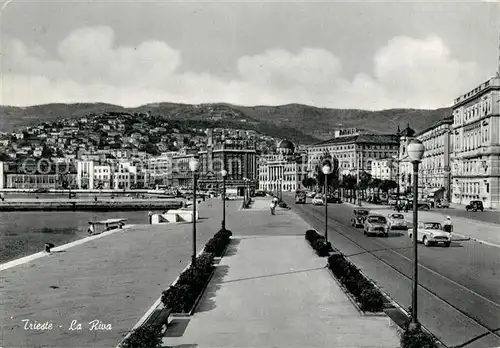 AK / Ansichtskarte Trieste La Riva Uferstrasse Trieste