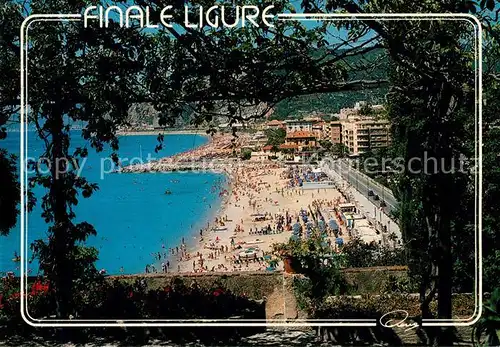 AK / Ansichtskarte Finale_Ligure Scorcio panoramico Spiaggia Strand Finale_Ligure