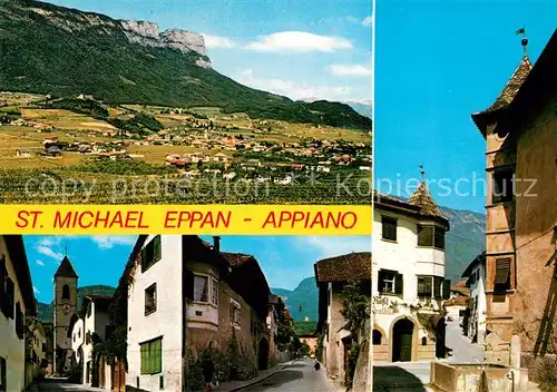 AK / Ansichtskarte San_Michele_Appiano Panorama Romantische Winkel San_Michele_Appiano