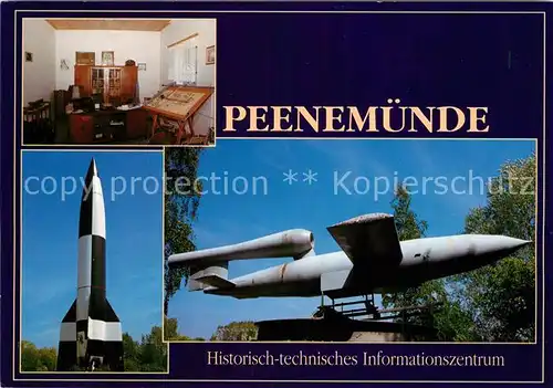 AK / Ansichtskarte Peenemuende Historisch technisches Informationszentrum Rakete Fiesler 103 Flugbombe Peenemuende