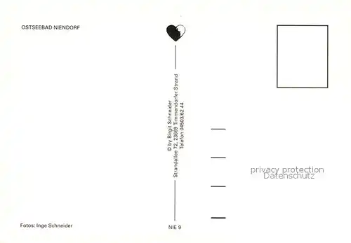 AK / Ansichtskarte Niendorf_Ostseebad Seebruecke Strand Promenade Hafen Fischkutter Niendorf_Ostseebad