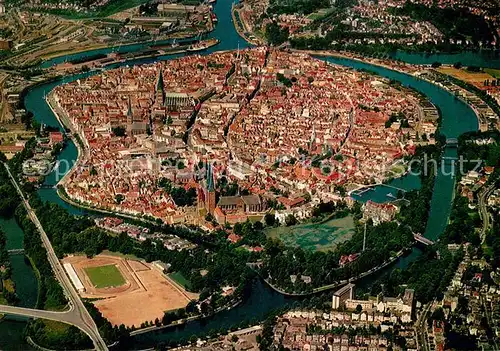 AK / Ansichtskarte Luebeck Altstadt Hansestadt Fliegeraufnahme Luebeck