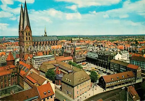 AK / Ansichtskarte Luebeck Markt und Marienkirche Hansestadt Luebeck