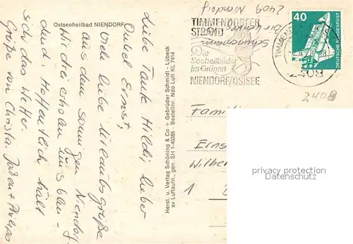 AK / Ansichtskarte Niendorf_Ostseebad Fliegeraufnahme Niendorf_Ostseebad