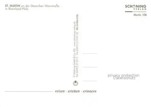 AK / Ansichtskarte St_Martin_Pfalz Stadtpanorama Altstadt Fachwerkhaeuser Denkmal St_Martin_Pfalz