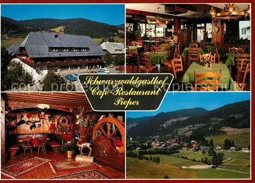 AK / Ansichtskarte Menzenschwand Schwarzwaldgasthof Cafe Restaurant Pieper Landschaftspanorama Menzenschwand