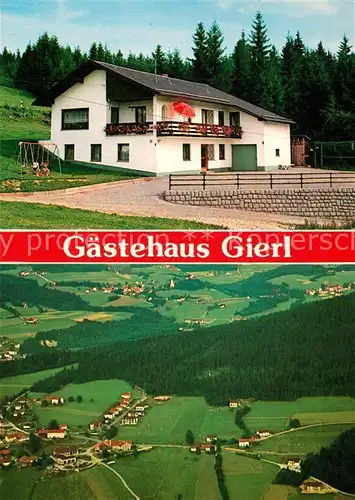 AK / Ansichtskarte Drachselsried Gaestehaus Gierl Fliegeraufnahme Drachselsried