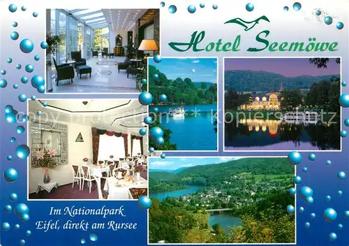 AK / Ansichtskarte Simmerath Hotel Restaurant Seemoewe Rurstausee Simmerath