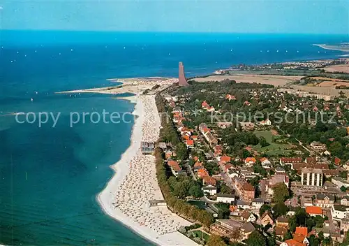 AK / Ansichtskarte Laboe Strand Marine Ehrenmal Fliegeraufnahme Laboe