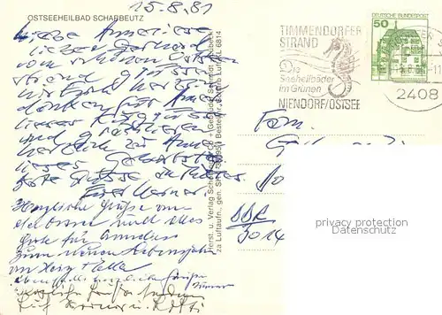 AK / Ansichtskarte Scharbeutz_Ostseebad Fliegeraufnahme Scharbeutz_Ostseebad