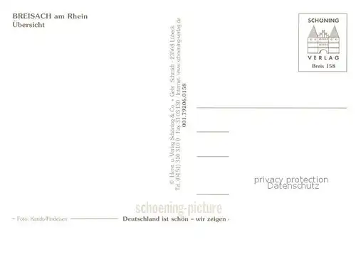 AK / Ansichtskarte Breisach_Rhein Hafen Muenster Fliegeraufnahme Breisach Rhein