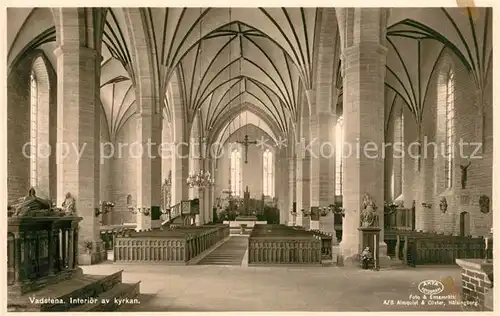 AK / Ansichtskarte Vadstena Kirche Altarraum Vadstena