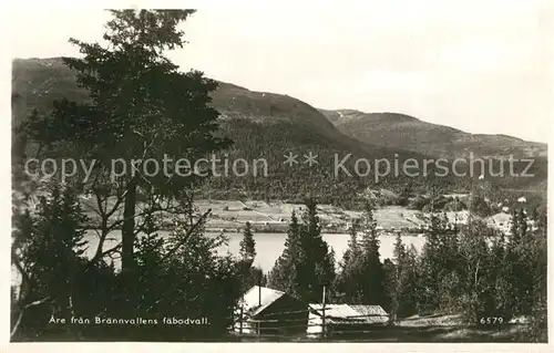 AK / Ansichtskarte Schweden Are fran Brannvallens faebodvall Schweden