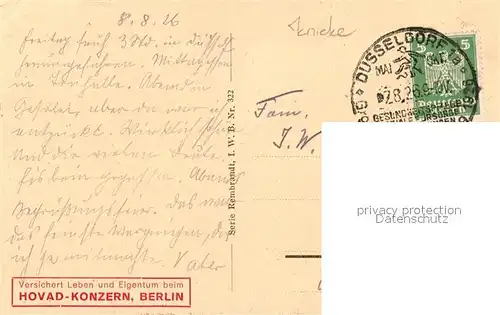 AK / Ansichtskarte Duesseldorf Ehrenhof Duesseldorf