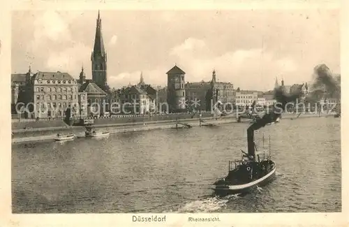 AK / Ansichtskarte Duesseldorf Rheinpanorama Duesseldorf
