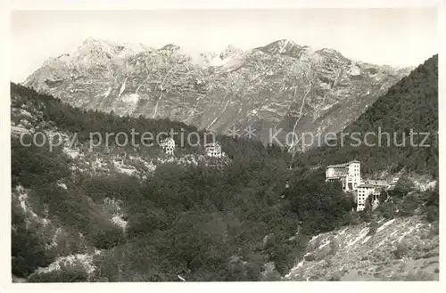 AK / Ansichtskarte Dolomiti_di_Brenta Passo Santel con la stazione della Funivia Zambana Dolomiti_di_Brenta