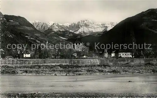 AK / Ansichtskarte Bozen_Suedtirol Schloss Maretsch mit Rosengarten Bozen Suedtirol