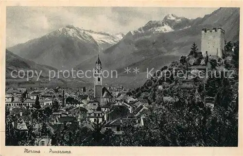 AK / Ansichtskarte Merano_Suedtirol Panorama Merano Suedtirol