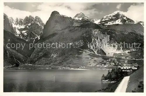 AK / Ansichtskarte Dolomiti_di_Brenta Lago di Molveno e Molveno Dolomiti_di_Brenta