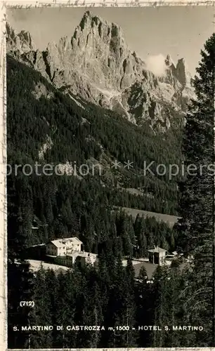 AK / Ansichtskarte San_Martino_de_Castrozza Hotel San Martino San_Martino_de_Castrozza