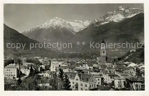 AK / Ansichtskarte Merano_Suedtirol Panorama verso Alpi Central Merano Suedtirol