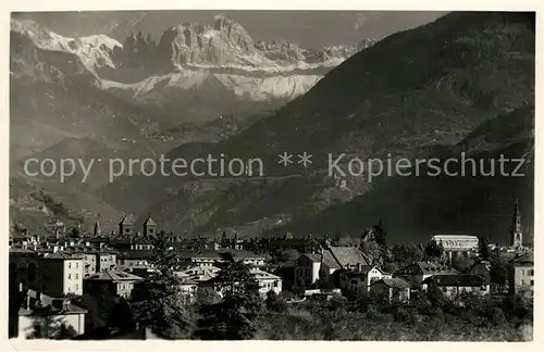 AK / Ansichtskarte Bozen_Suedtirol mit Rosengarten Bozen Suedtirol