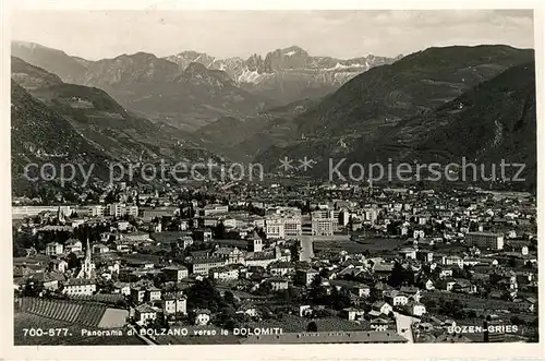 AK / Ansichtskarte Bozen_Gries Panorama Bozen Gries